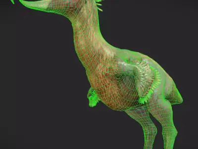 Kelenken V2 Low-poly 3D model