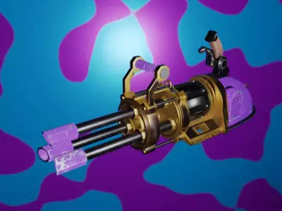 Arcane Jinx Minigun 3D model