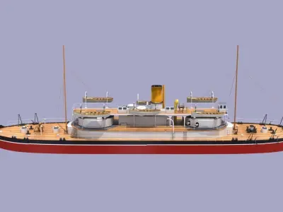 HMVS Cerberus Monitor 3D model