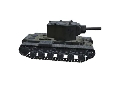 KV-2 Kliment Voroshilov - 2 tank 3D model