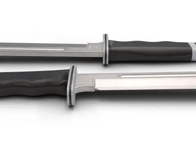 Ghostface knife Low-poly 3D model