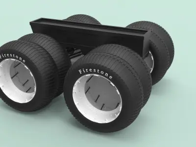 Chassis for Largest Monster Truck 3D model