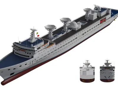 China space survey ship Yuanwang 7 Survey ship  3D model