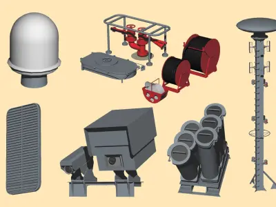 NAVY Equipment Set part1 3D model