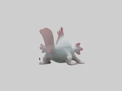 Axolotl Model 1 Low-poly 3D model
