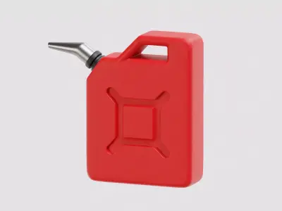 Gallon Jerry Gas Fuel Can Low-poly 3D model