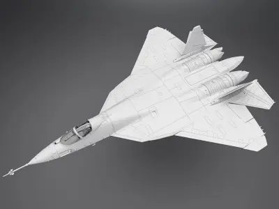SU 57 Scale model 3D print model