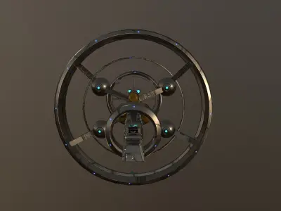 SpaceShip Nx-01 Low-poly 3D model