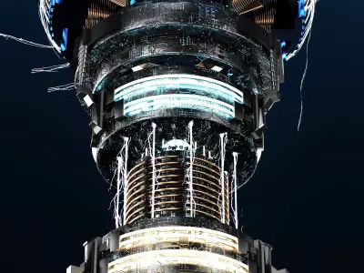 engine Low-poly 3D model