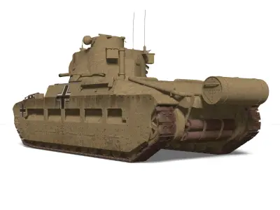 Panzerkampfwagen MkII748 3D model