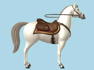 Horse Low-poly 3D model