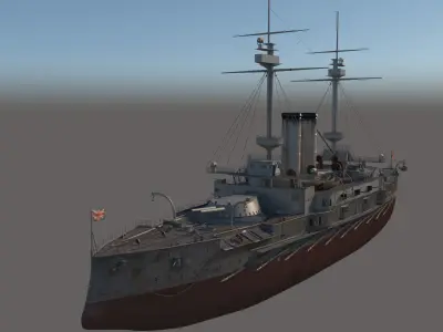 HMS OCEAN 3D model
