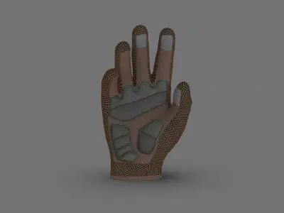 Hand gloves bike 3D model