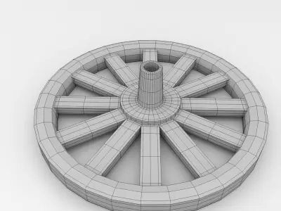 Old Wheel 3D model