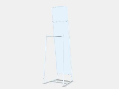 KNAPPER Standing mirror Low-poly 3D model