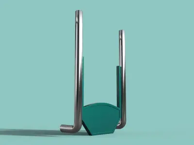 Truck Back Cab Plate 4 3D model