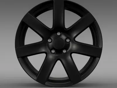 Jeep Wrangler Anlimited Altitude 2014 rim 3D model