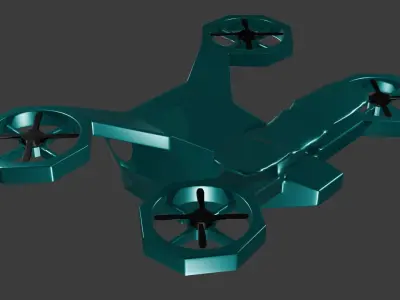 Lightweight drone 3D model
