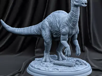 PARASAUROLOPHUS dinosaur statue Free 3D print model