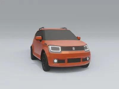 Suzuki Ignis low poly 3D model  Low-poly 3D model
