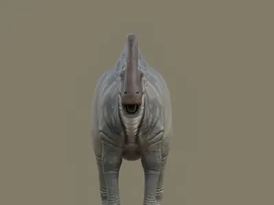 Parasaurolophus walkeri - Rig 3D model