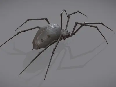 Spider Monster - with animations Low-poly 3D model