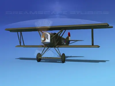 Fokker D-VII V17 Netherlands 3D model