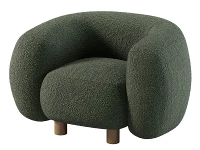 Londy Cozy Ivory Chair Free 3D model