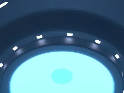 UFO DH01 Low-poly 3D model
