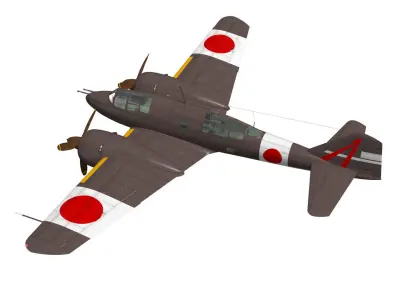 Ki46 TypeIII otsu hei Dinah 3D model