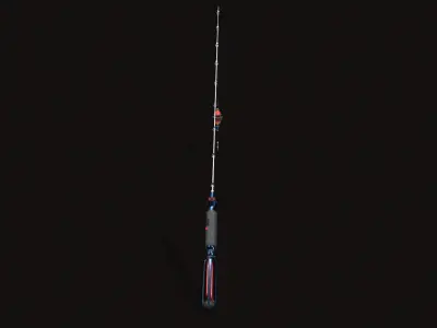 Fishing Rod V03 Low-poly 3D model