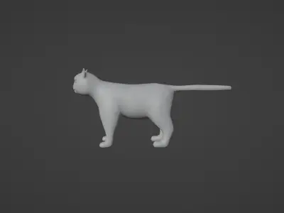 Cat Model Low-poly 3D model
