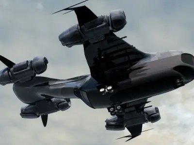 HN 245 Military Dropship 3D model
