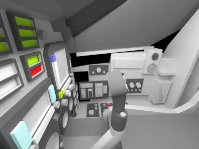 Fighter Cockpit  3D model