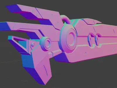 sci-fi Gun stl - ZebaxtianVR 3D print model purchase
