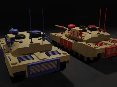 M1 Abrams on TABS 3D model