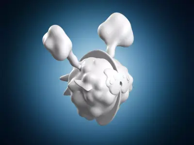 Cosmog Pokemon Legendary Nebula Creature Figure 3D print model