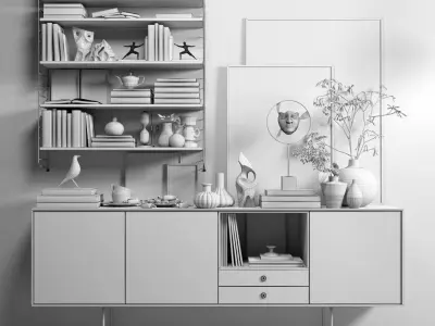 Scandinavian set 008 3D model