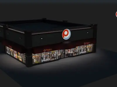 Payless Shoe Store Low-poly 3D model