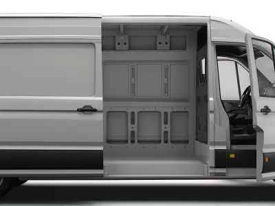 MAN TGE Panel Van L3H2 HQ Interior 2023 3D model