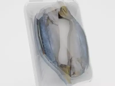 2 fresh mackerel Low-poly 3D model