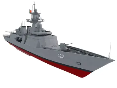 HQ022 battle ship Vietnam 3D model