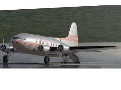 Boeing 307 Stratoliner 3D model