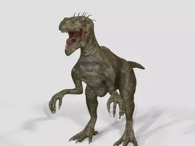 Dinosaurs  Velociraptor Hybrid 3D model