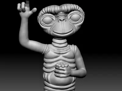 Alien Statue - 090 3D print model