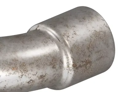 Rusty U Pipe Fitting 3D model