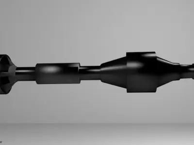 Rocket Launcher - Projectile - Raketenpanzerhaust 88mm HEAT 3D model