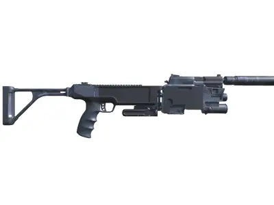 41-Cornershot-USP-gun model 3d game ready model  Low-poly 3D model