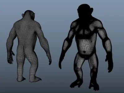 Chimp Base Mesh 3D model