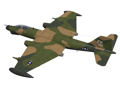 Martin B-57G Canberra 3D model